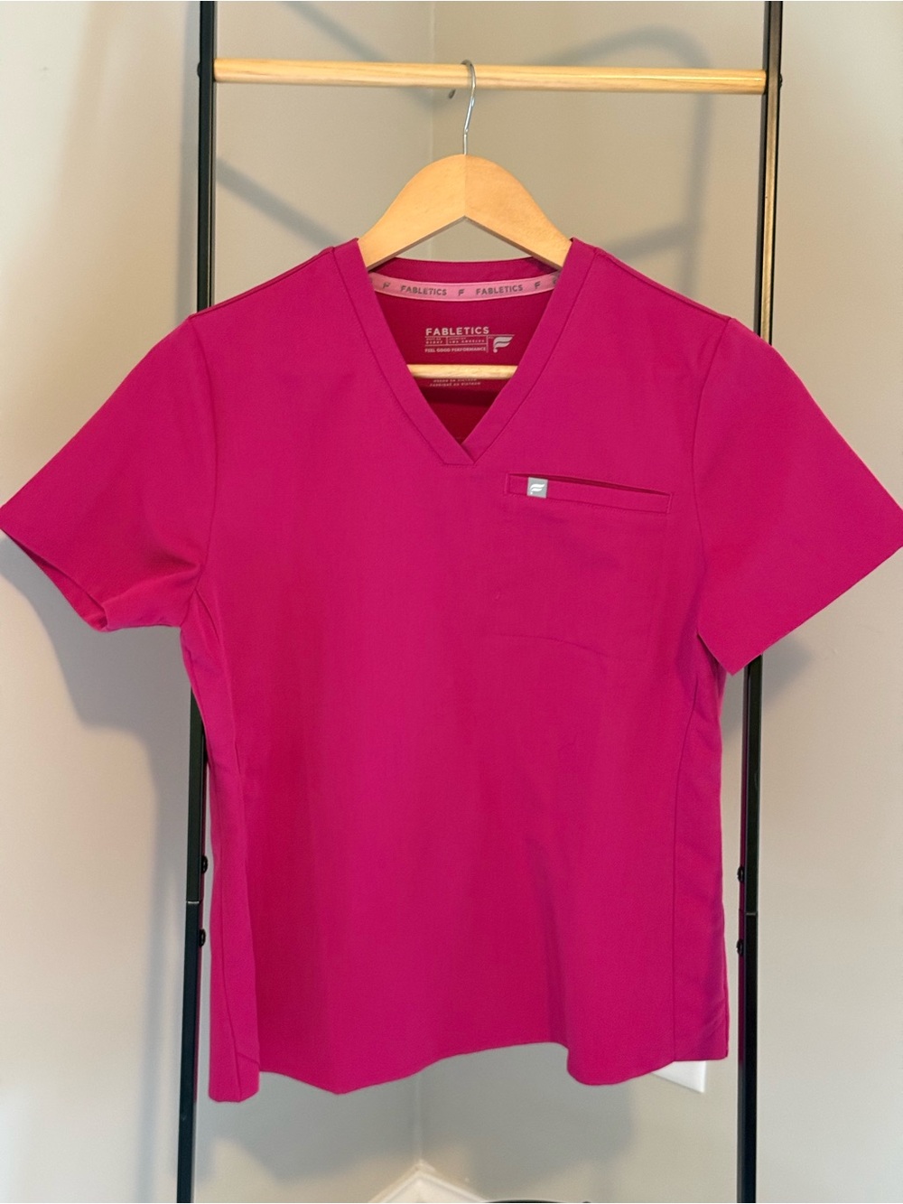 Fabletics Women's V-Neck Top in Magenta